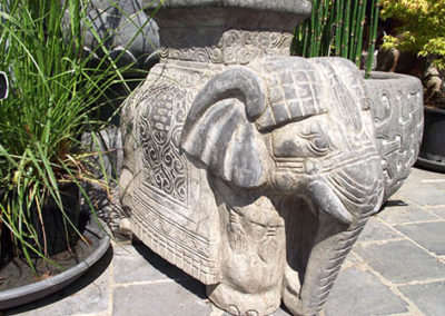 Lil'o bambous - Eléphant en pierre