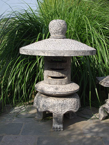 Lil'o bambous - Pagode japonaise ronde moderne en pierre
