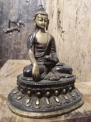 Lil'o bambous - Statuette de Bouddha assis