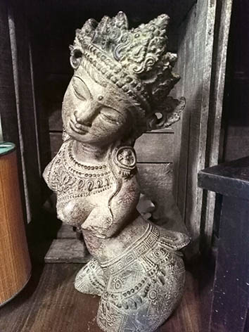 Lil'o bambous - Statuette déesse orientale